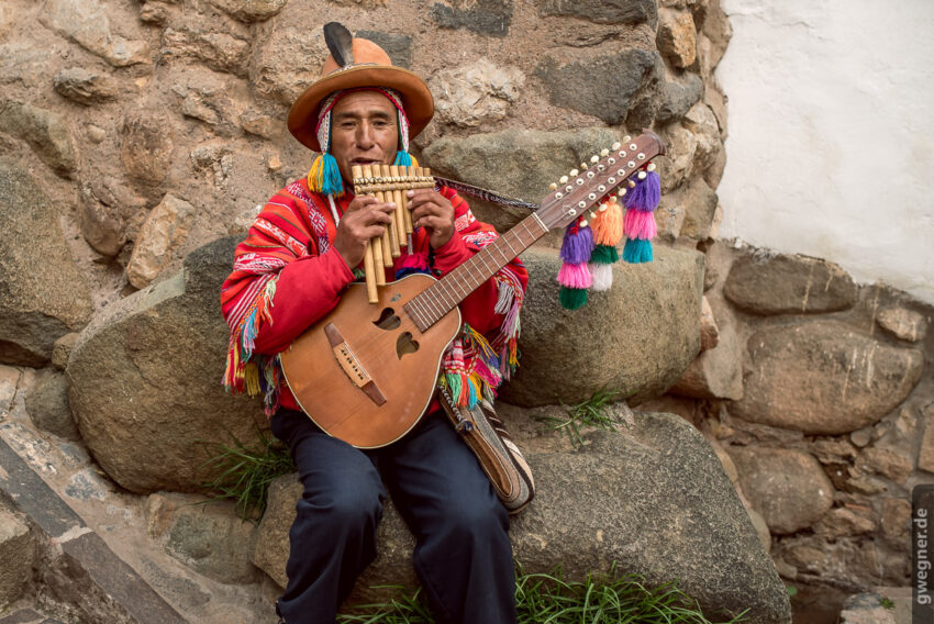 Straßenmusikant in Cusco